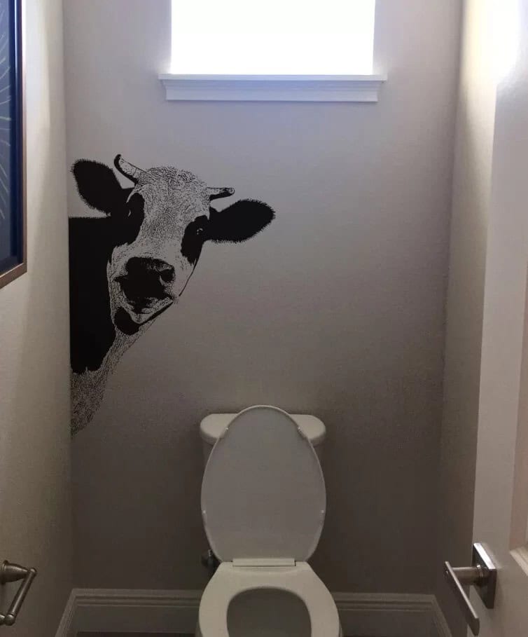 Lifesize Cow Vinyl Wall Adhesive