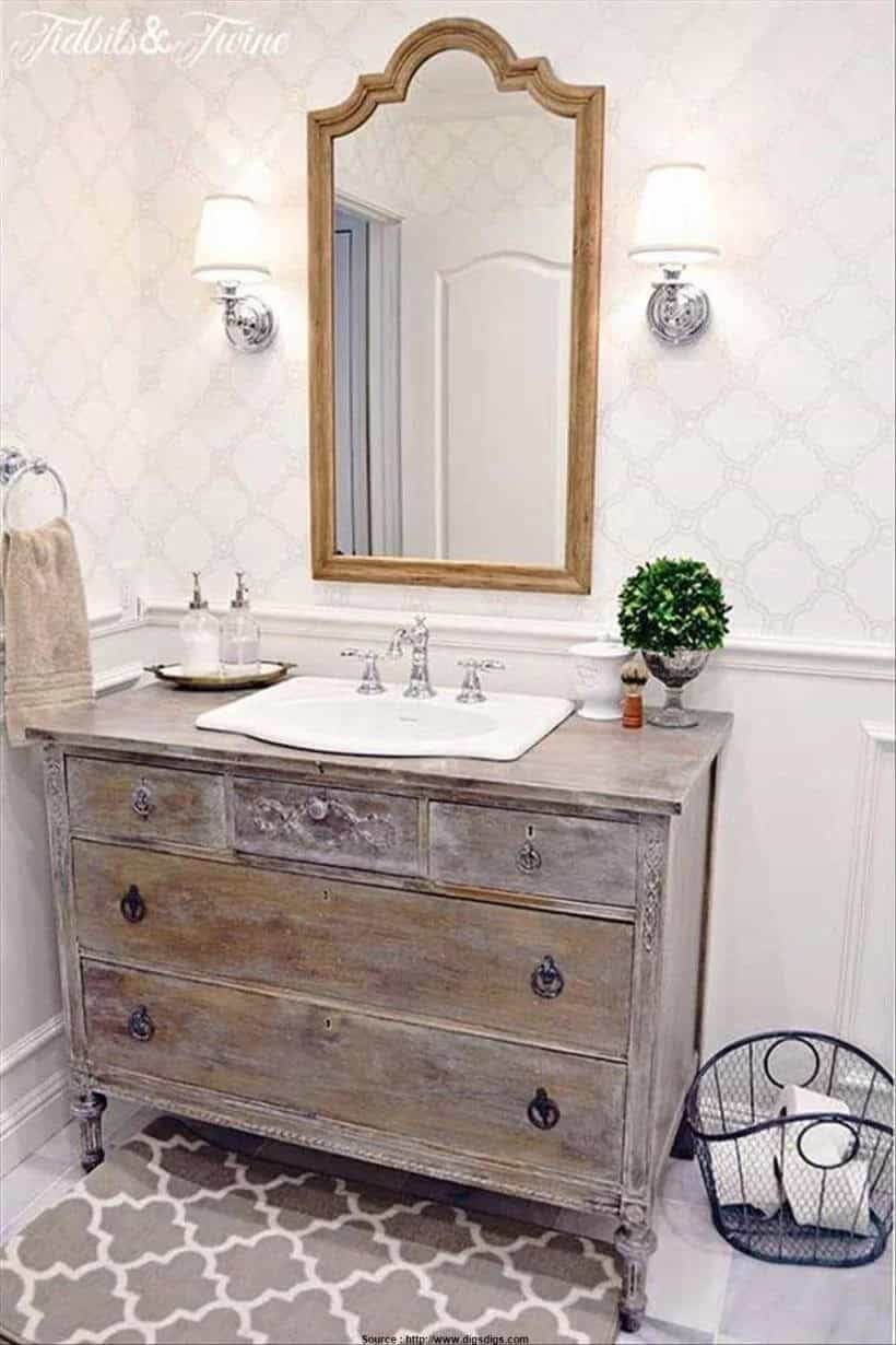 Make an Upcycled Dresser into a Vanity