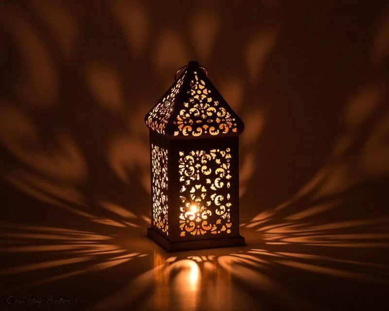 Magical Moroccan Pierced Floral Lantern