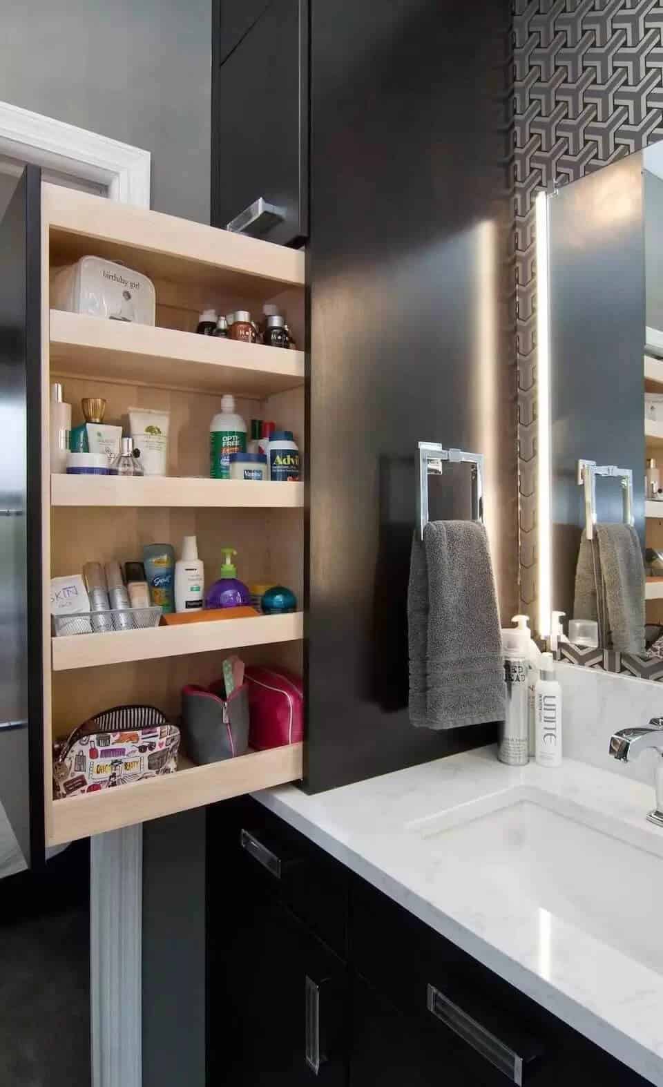 Hidden Pull-out Shelving