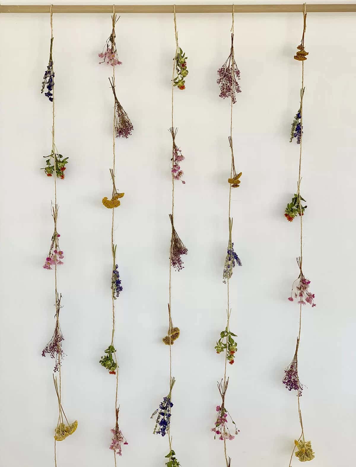 Hanging by a Thread and Beautifully Dried Out Flower Garland