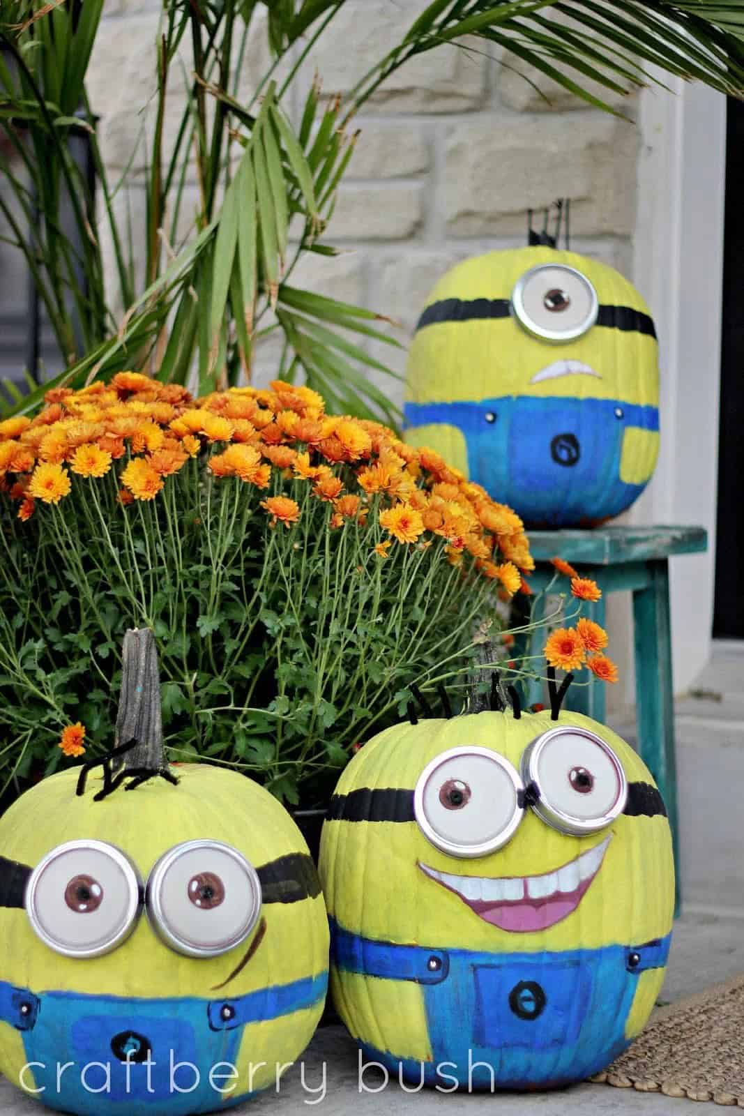 Halloween Minions Pumpkin Style