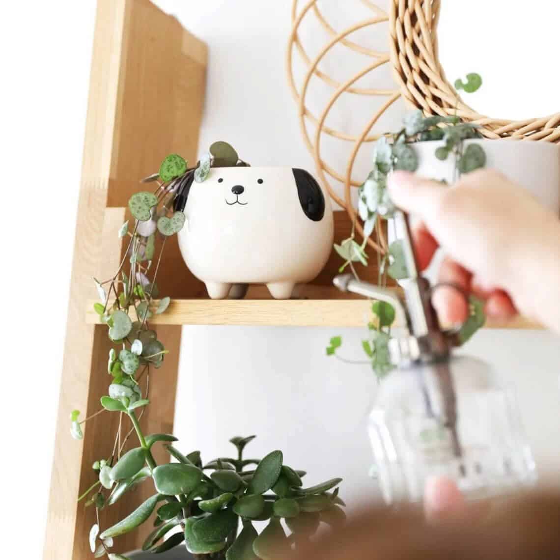 Cute Cartoon Dog Ceramic Planter