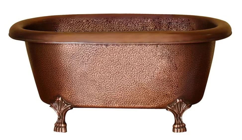 COTDRN31-AC-AC Picasso Double Roll Top Copper Tub from Barclay