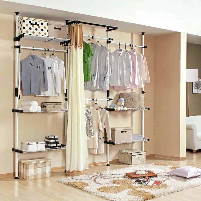 Temporary Closet Storage Solution