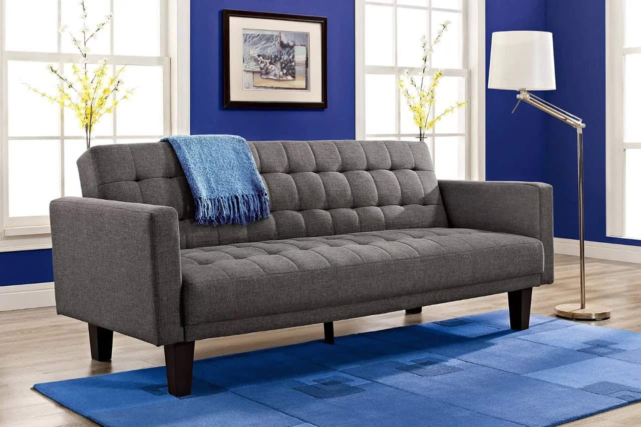 DHP Sienna Sofa Sleeper, in Gray