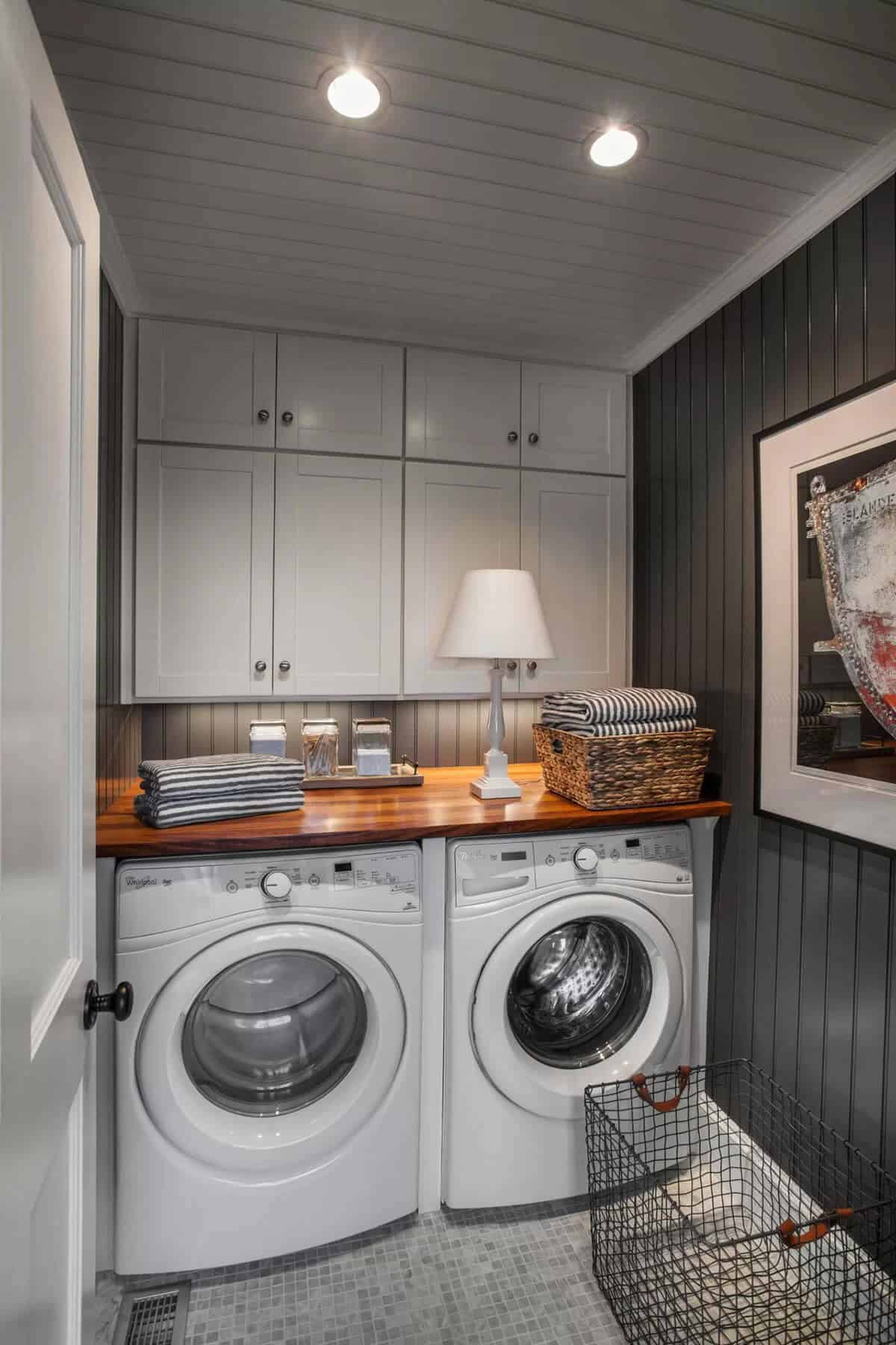 Make Your Laundry Room Dark but Not Dreary