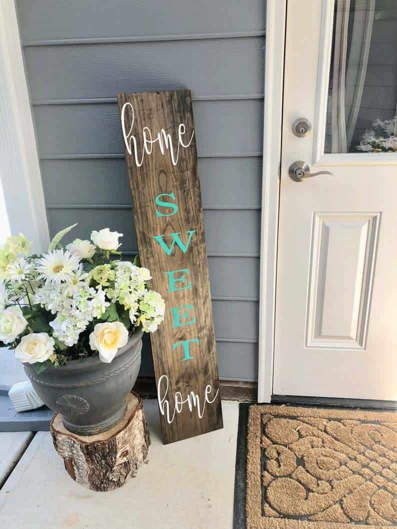 Home Sweet Home Custom Wooden Sign