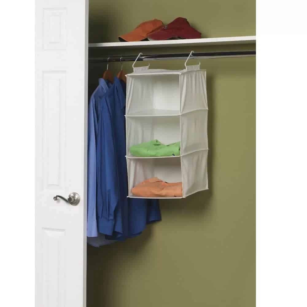 Three-Tier Hanging Closet Shelf