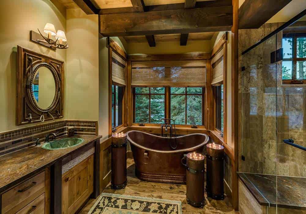 Luxurious Rustic Bathroom Decoration Ideas