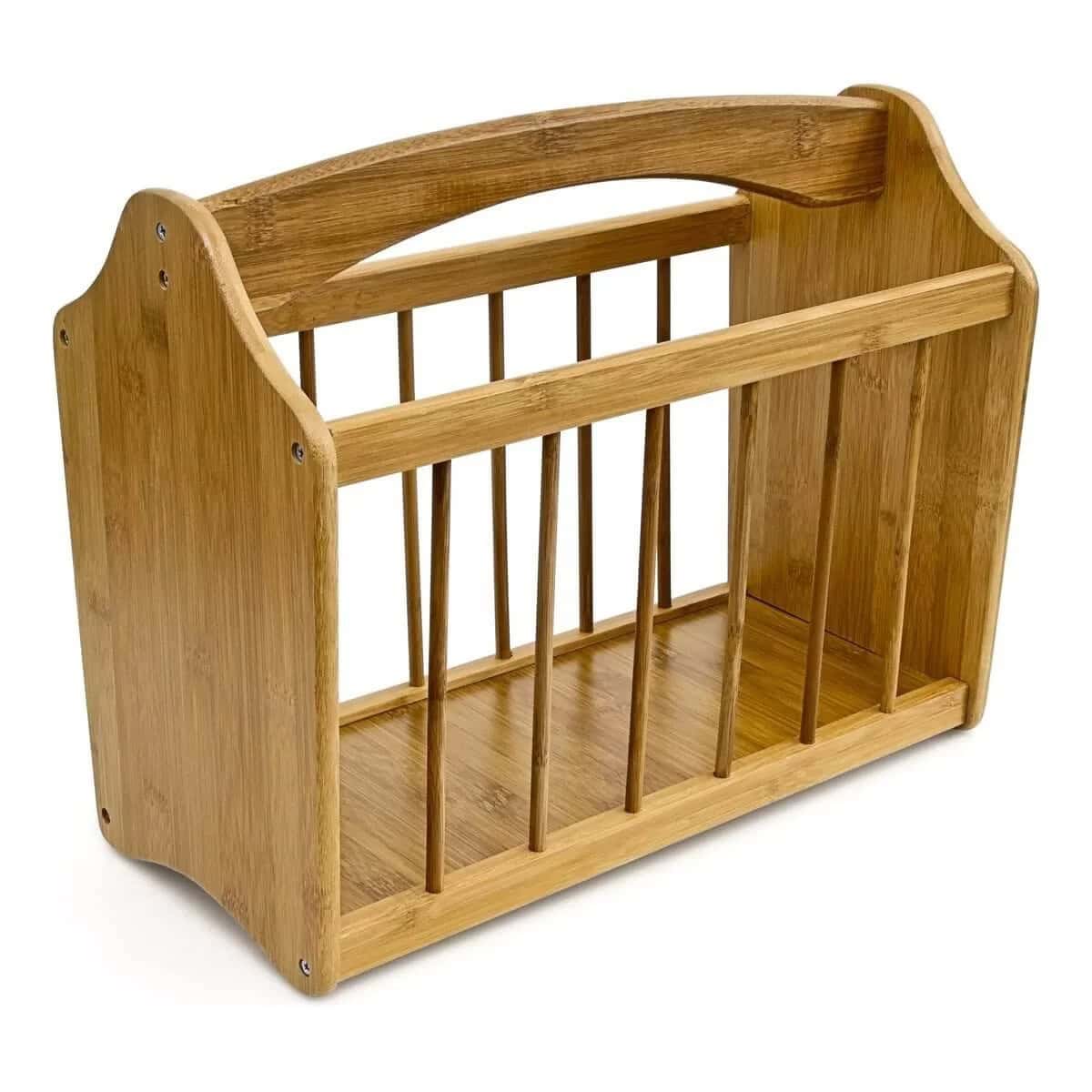 Natural Bamboo Classic Magazine Rack