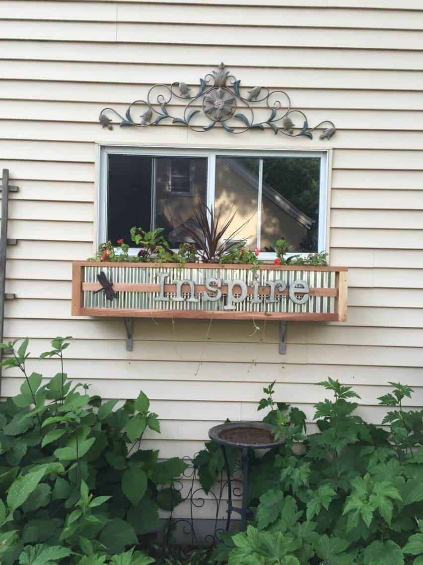 Farmhouse Tin and Wood Box