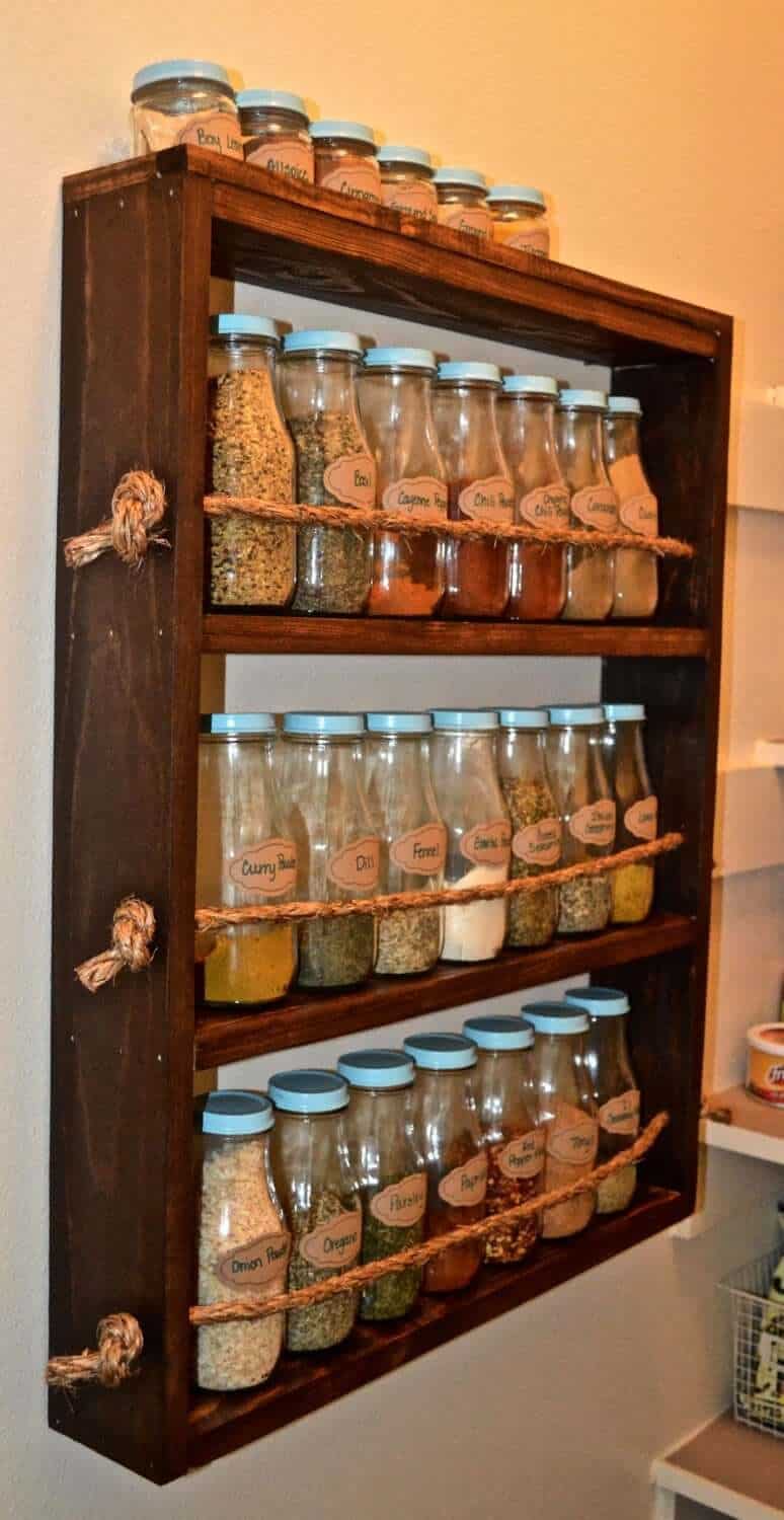 Custom Pallet Wooden Spice Rack