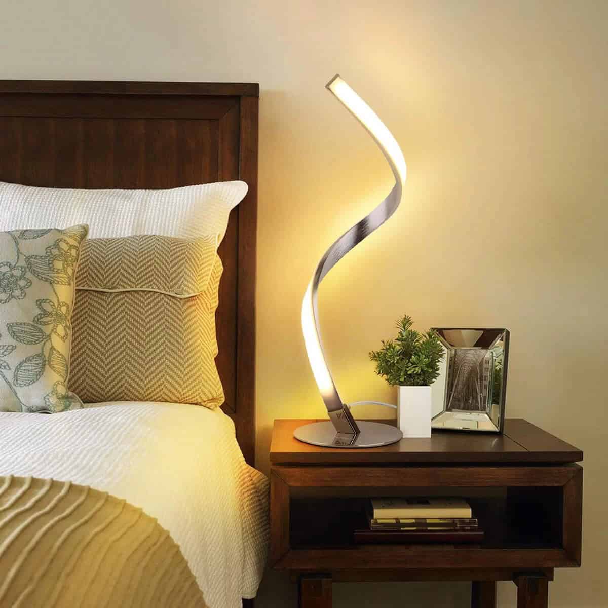 Modern Art Spiraling LED Lamp