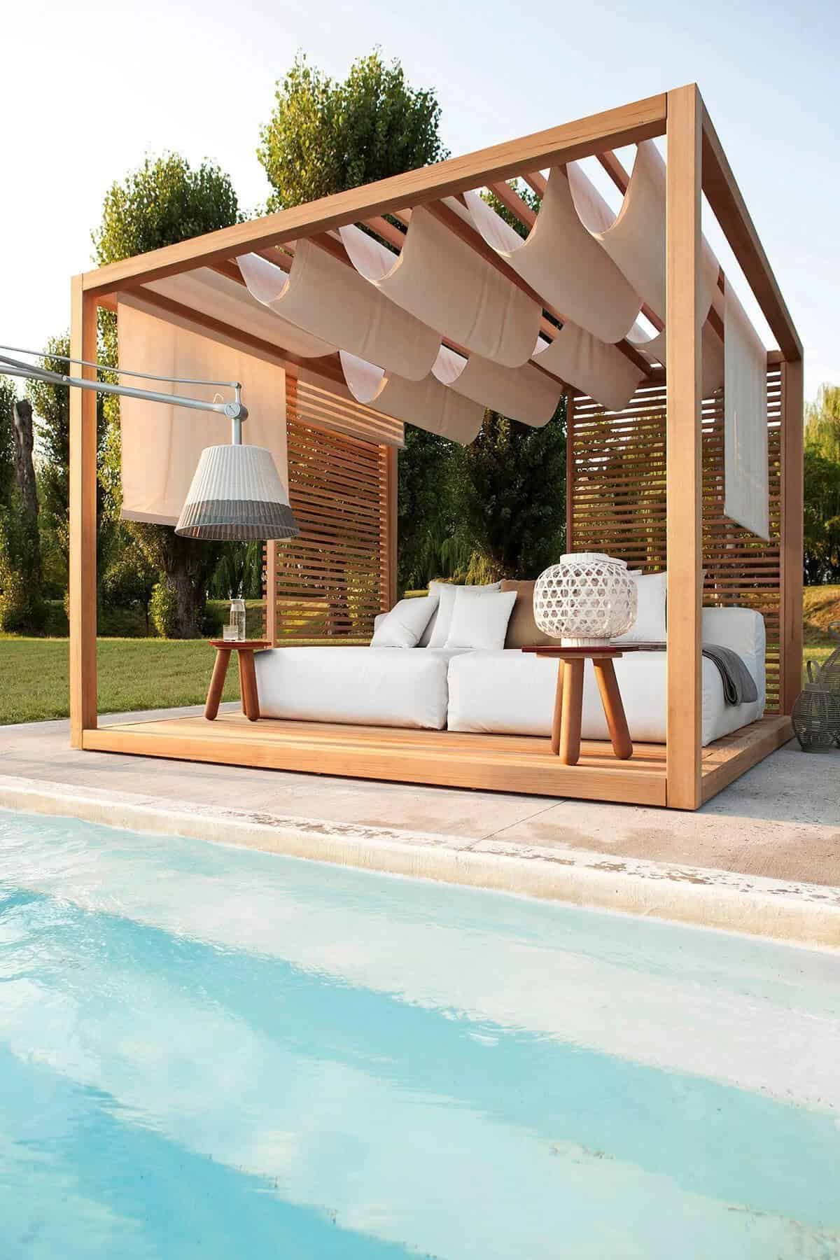 Polynesian Bliss Poolside Pergola