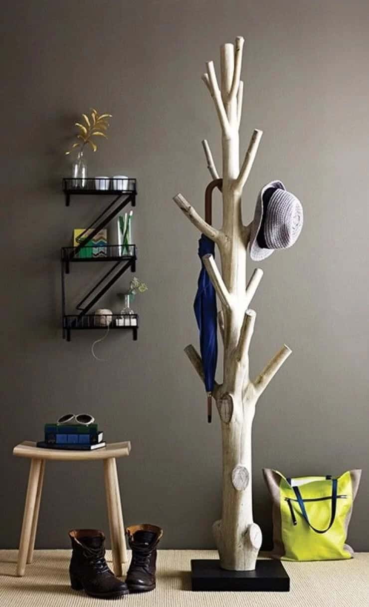 Awesome Naturalistic Real Tree Coat Rack