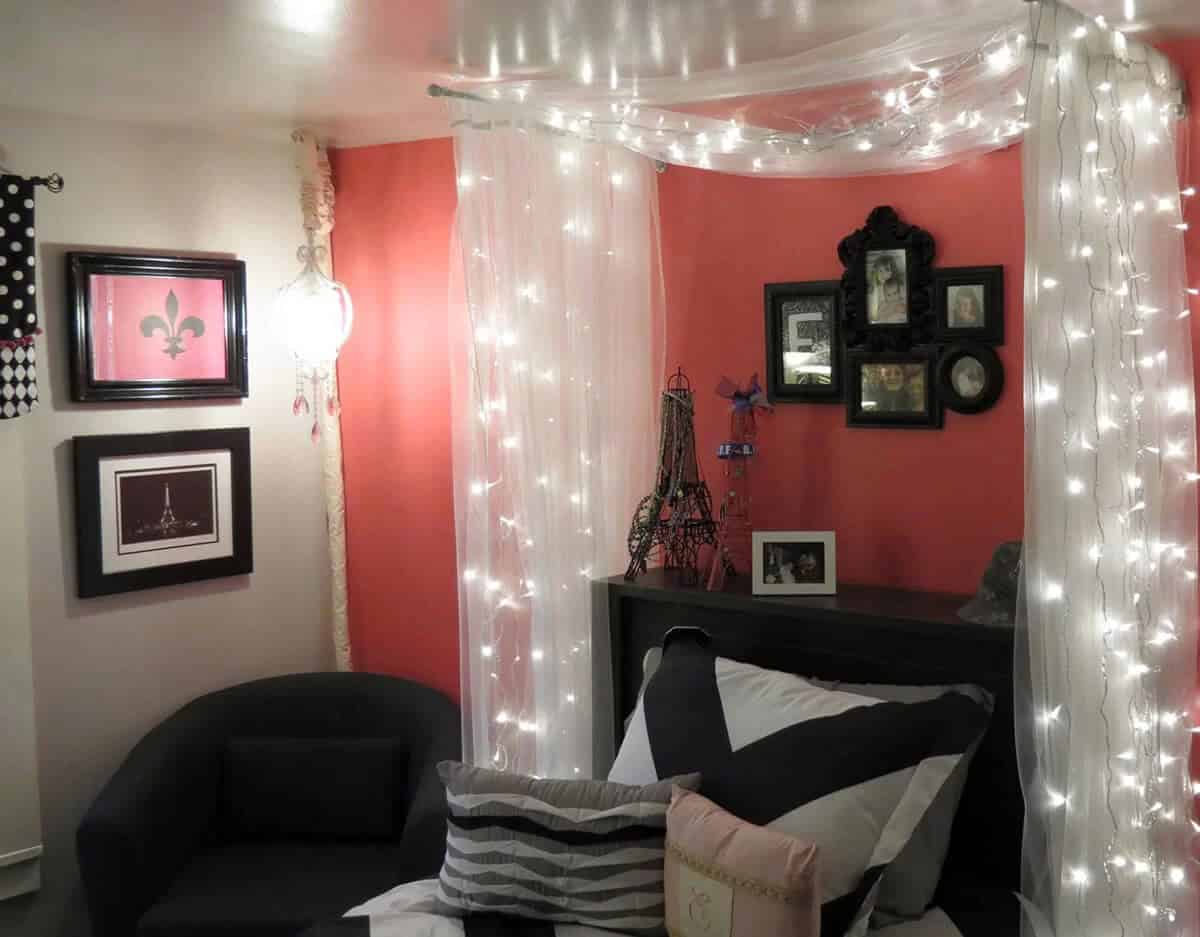 Fairy Light Canopy Perfect for Little Girl’s Room