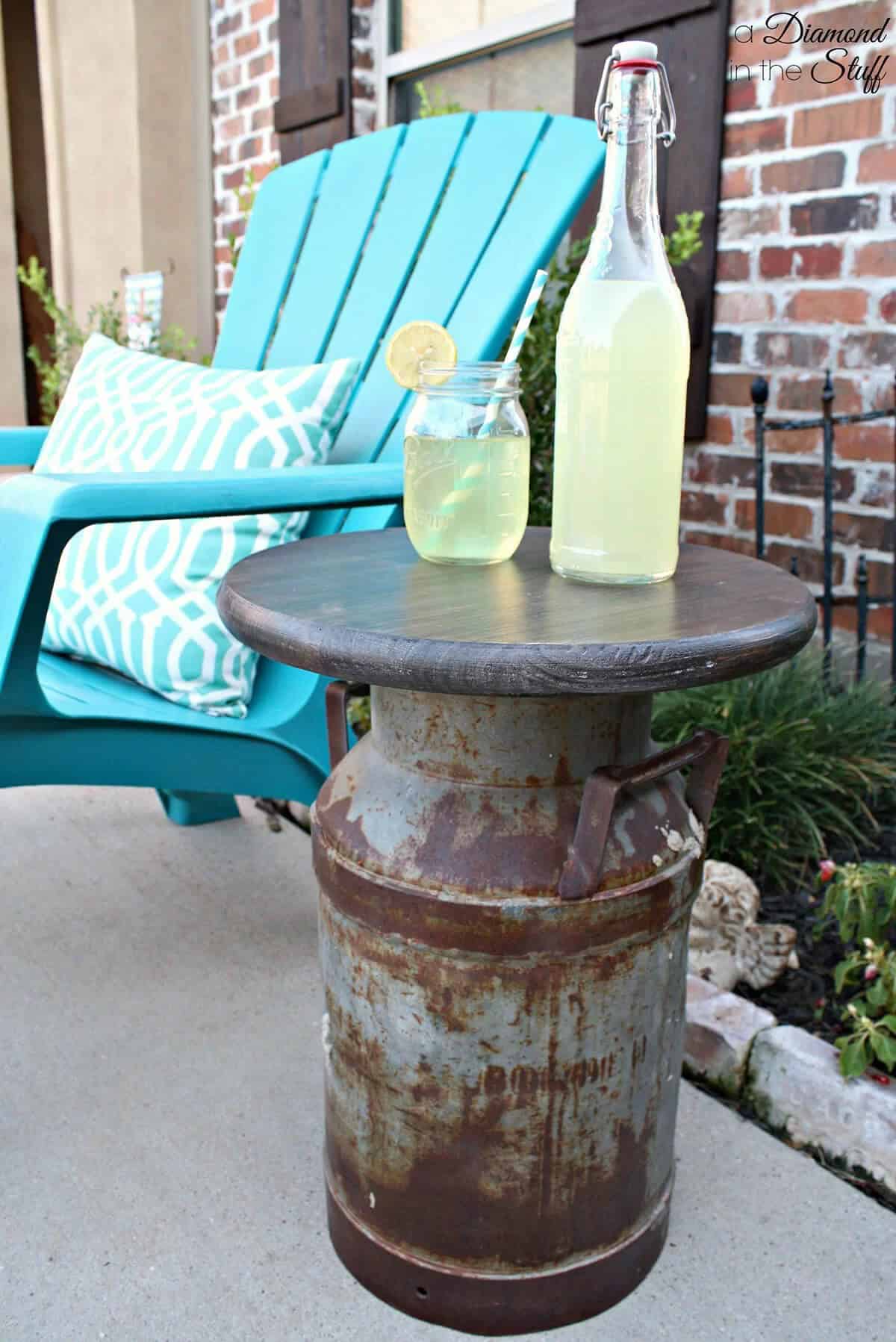 Perfect Milk Can Side Table