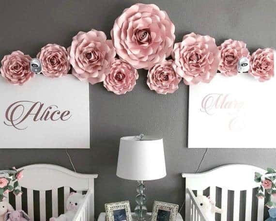 DIY Large Rose Décor Templates