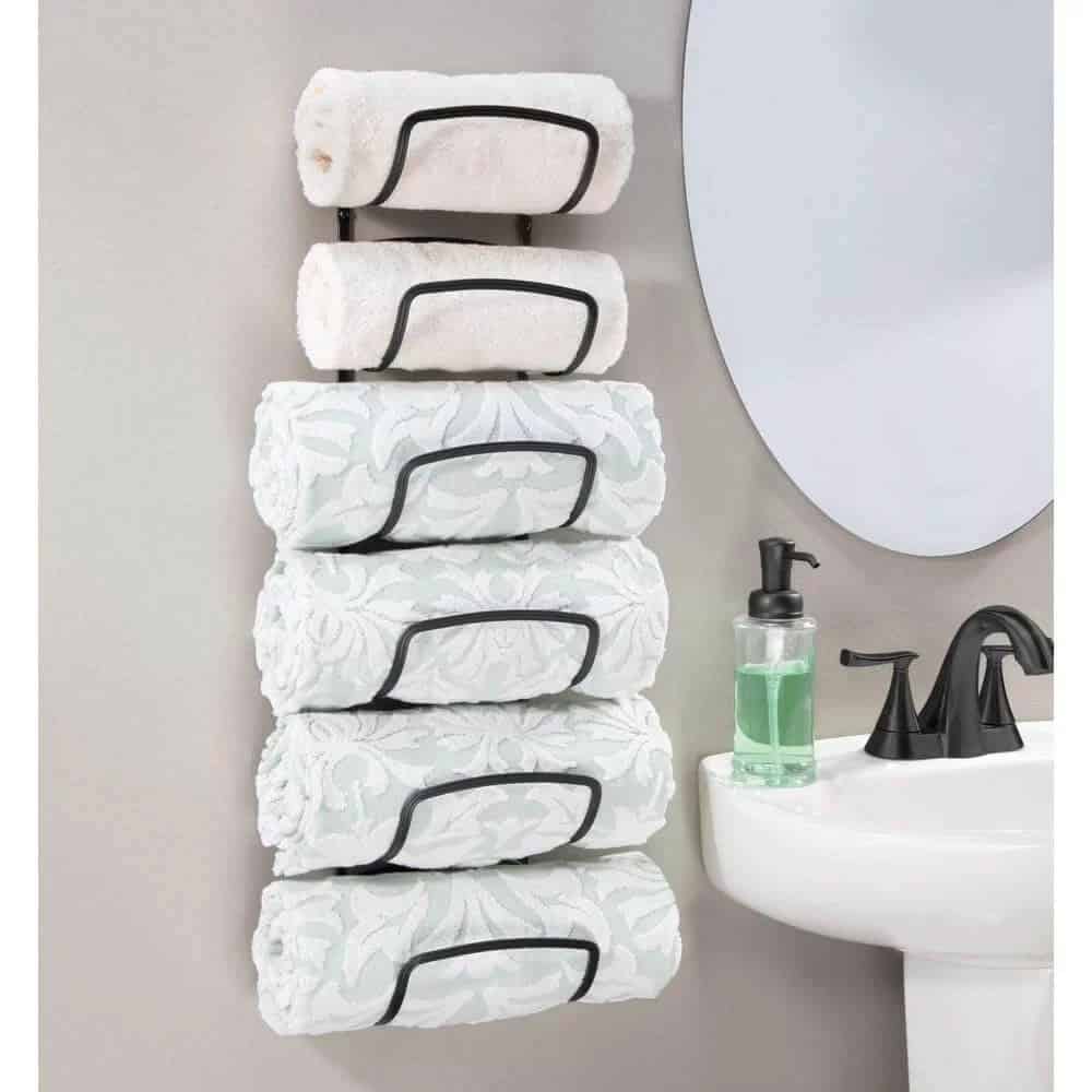 Six-tiered Vertical Wall-mounted Towel Butler