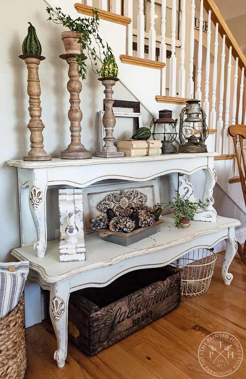 Rustic Shelves from Repurposed Coffee Table