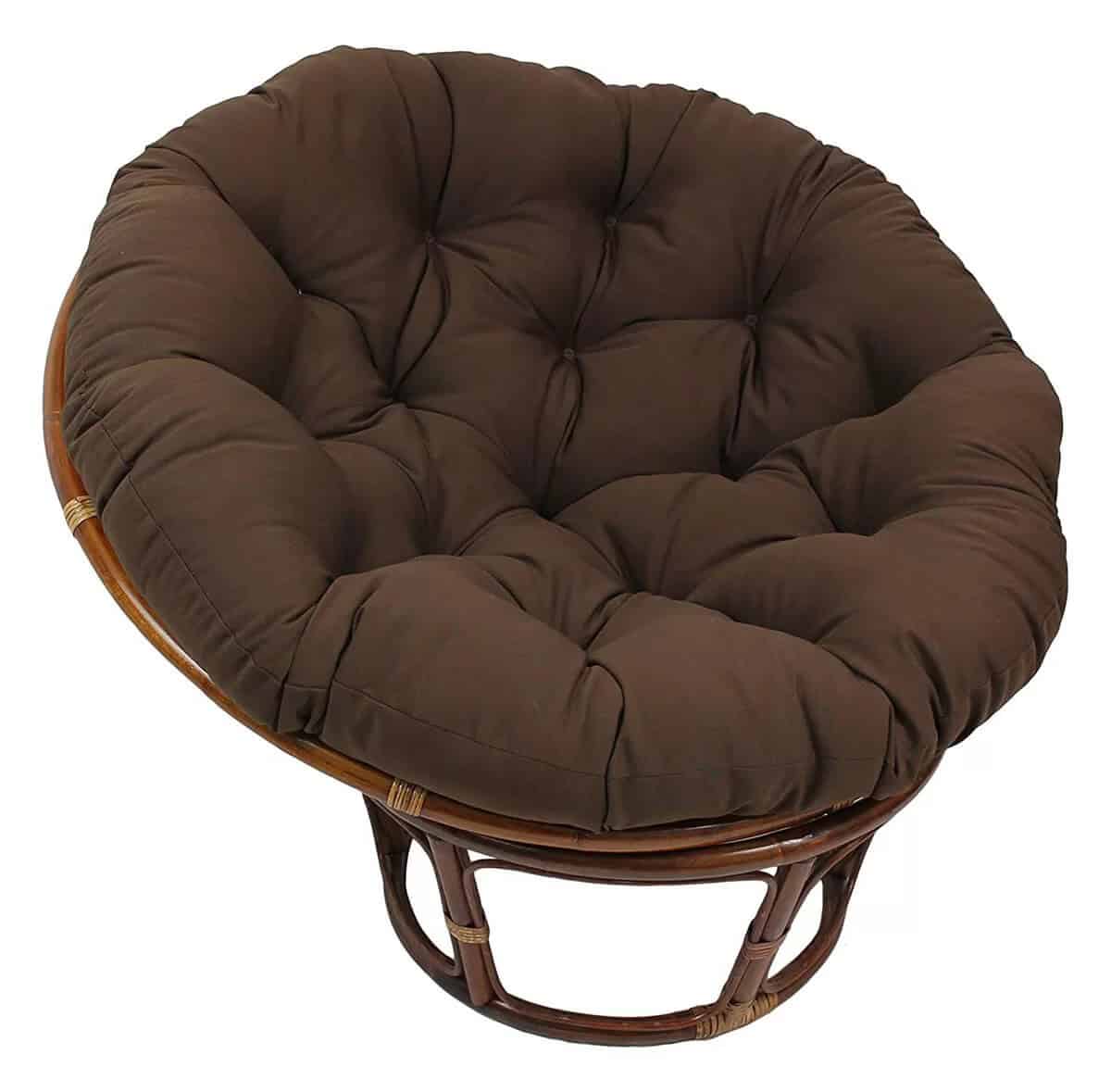 Big and Cushy Sturdy Wooden Papasan