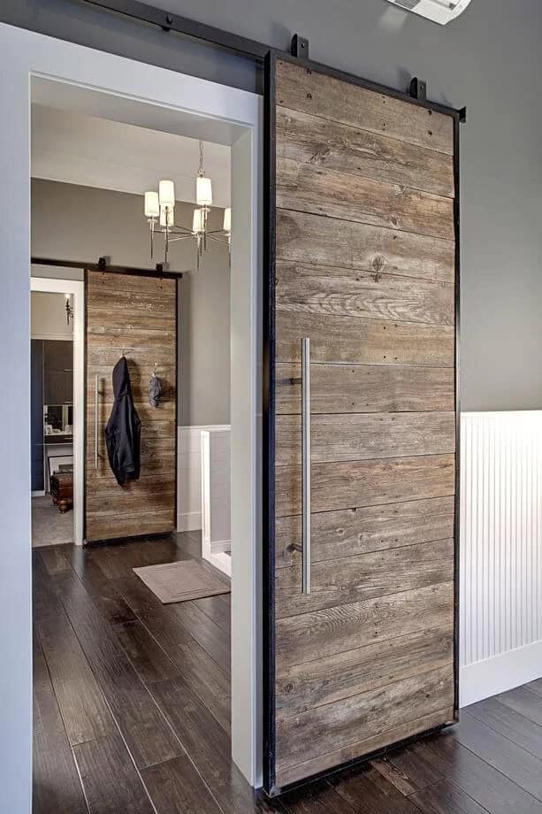 Pacific Driftwood Sliding Wood Doors