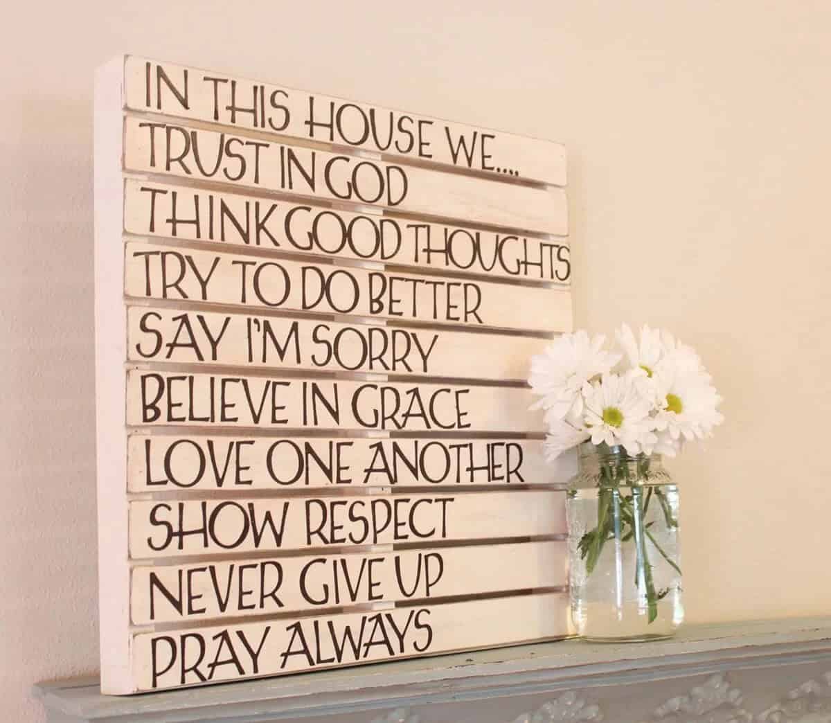 The 9 Commandments of This House