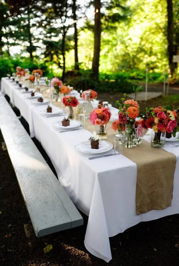 Burlap Rustic Wedding Table Runner