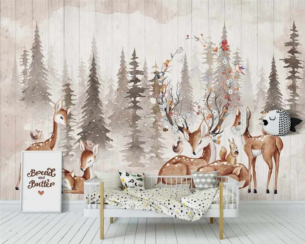 Elk Wallpaper Mural for a Focal Wall