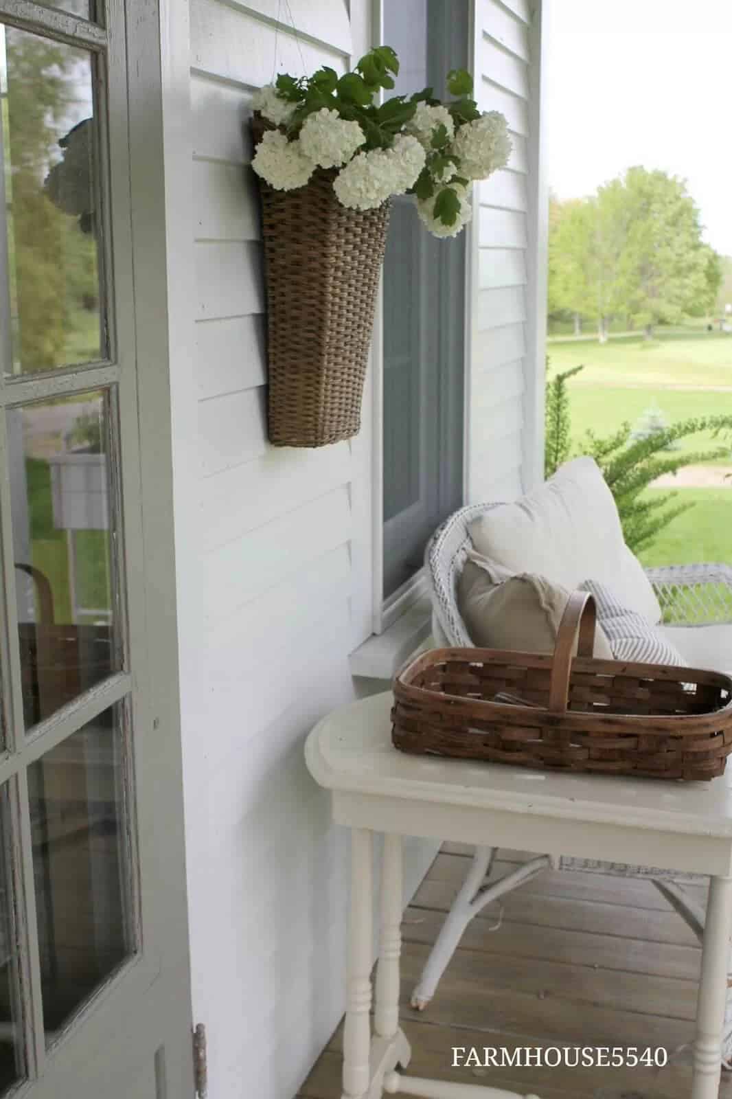 Hanging Baskets on the Wall