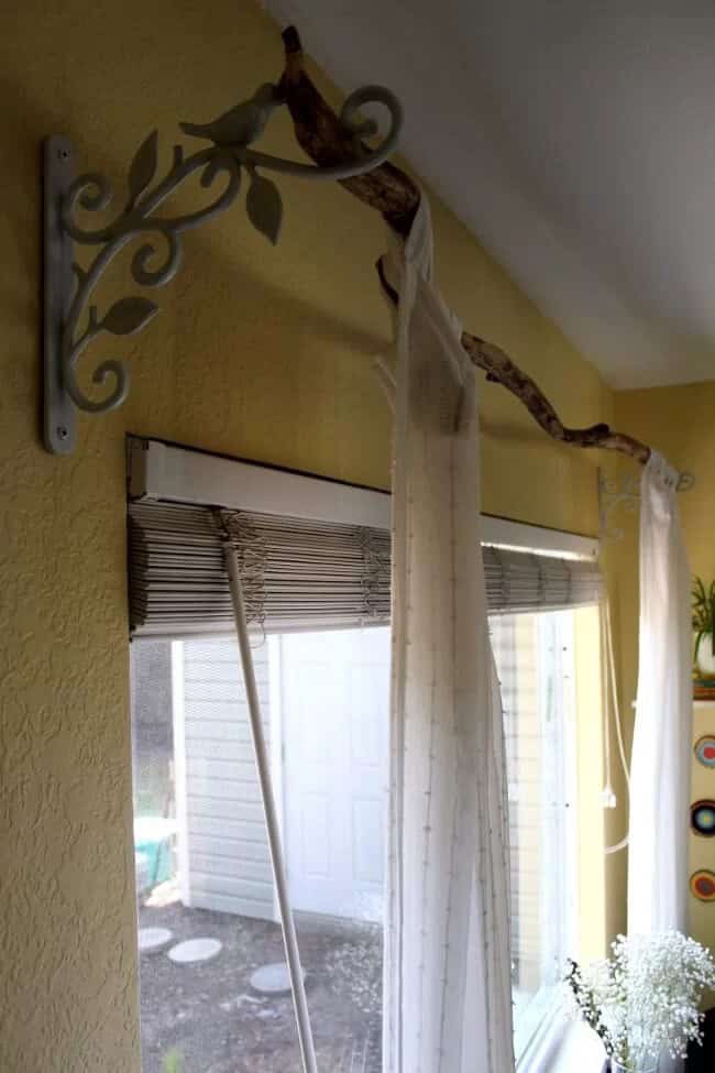 Elegant Tree Branch Curtain Rod