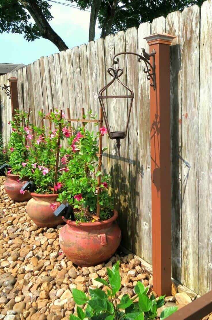 Backyard Lantern Post Candle Holders