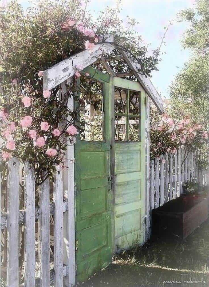 Upcycled Vintage Door Garden Gate