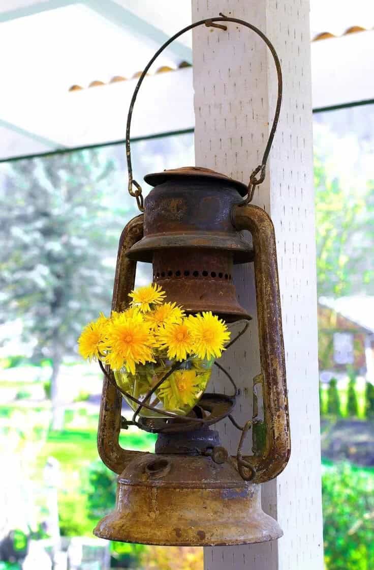 Miner’s Lantern Flower Holder