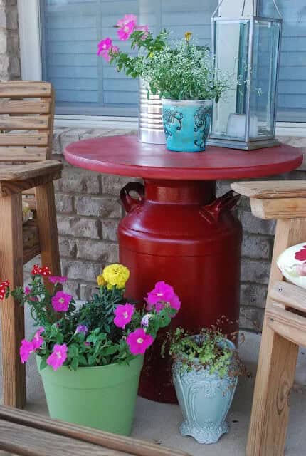 Build Your Own Milk Can Table