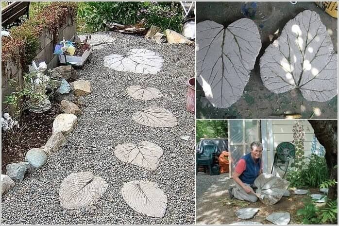 Leaf Inspired Stepping Stones