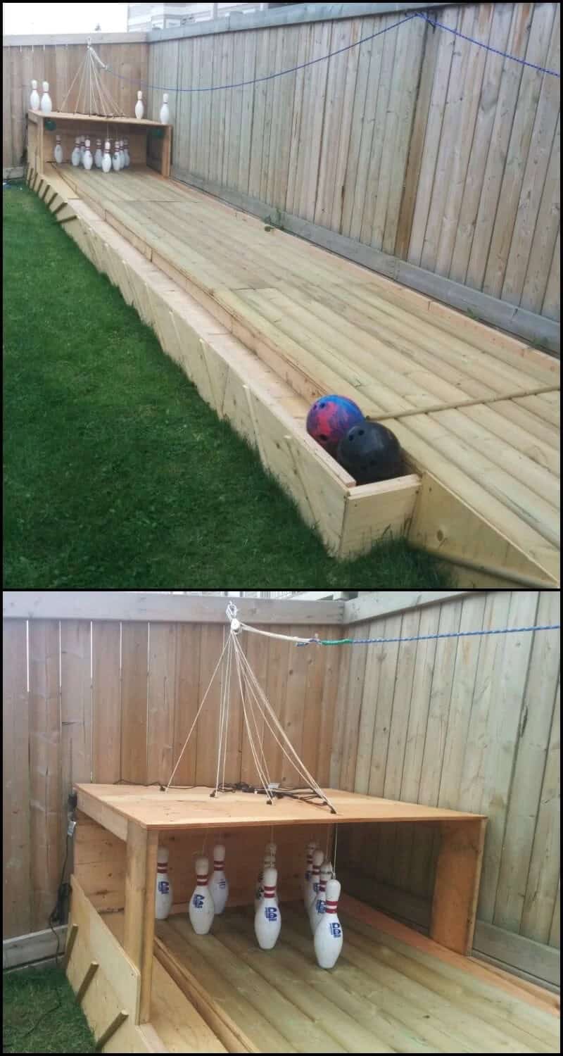 Incredible Backyard DIY Bowling Lane