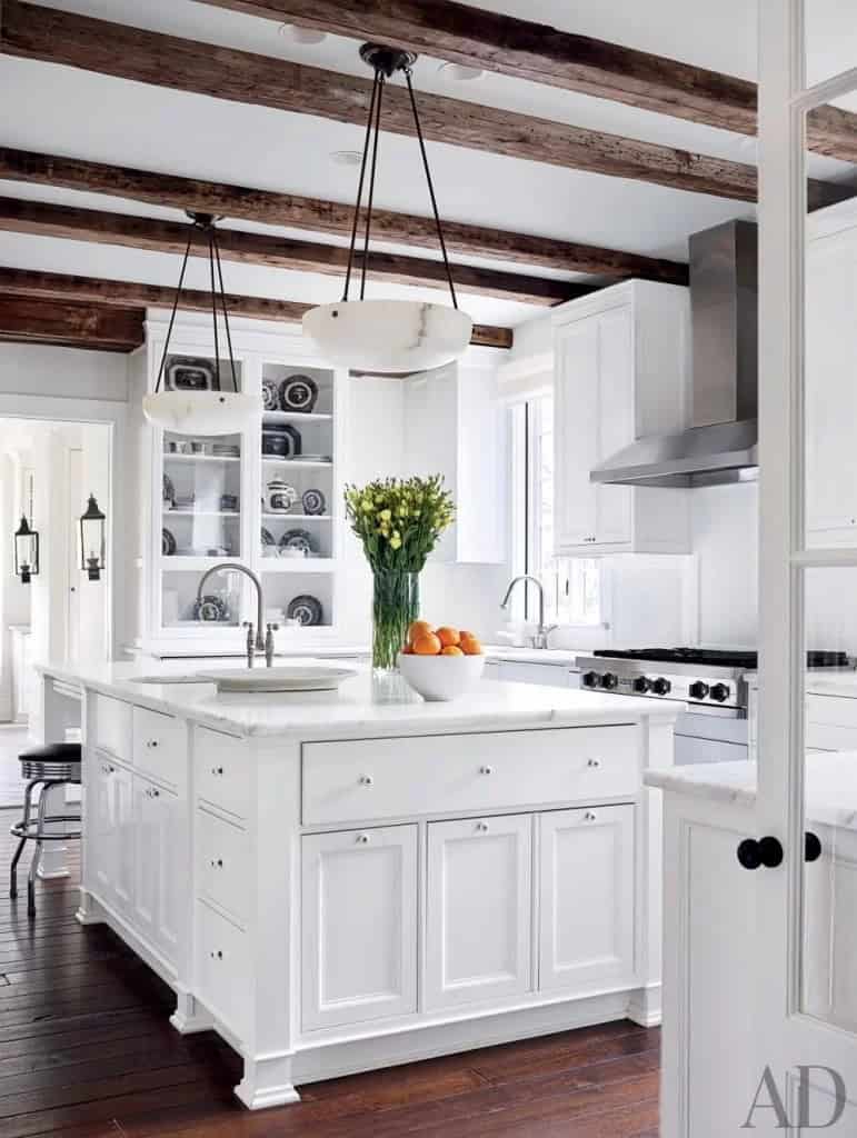 Classically Rustic white Kitchen Cabinet Design