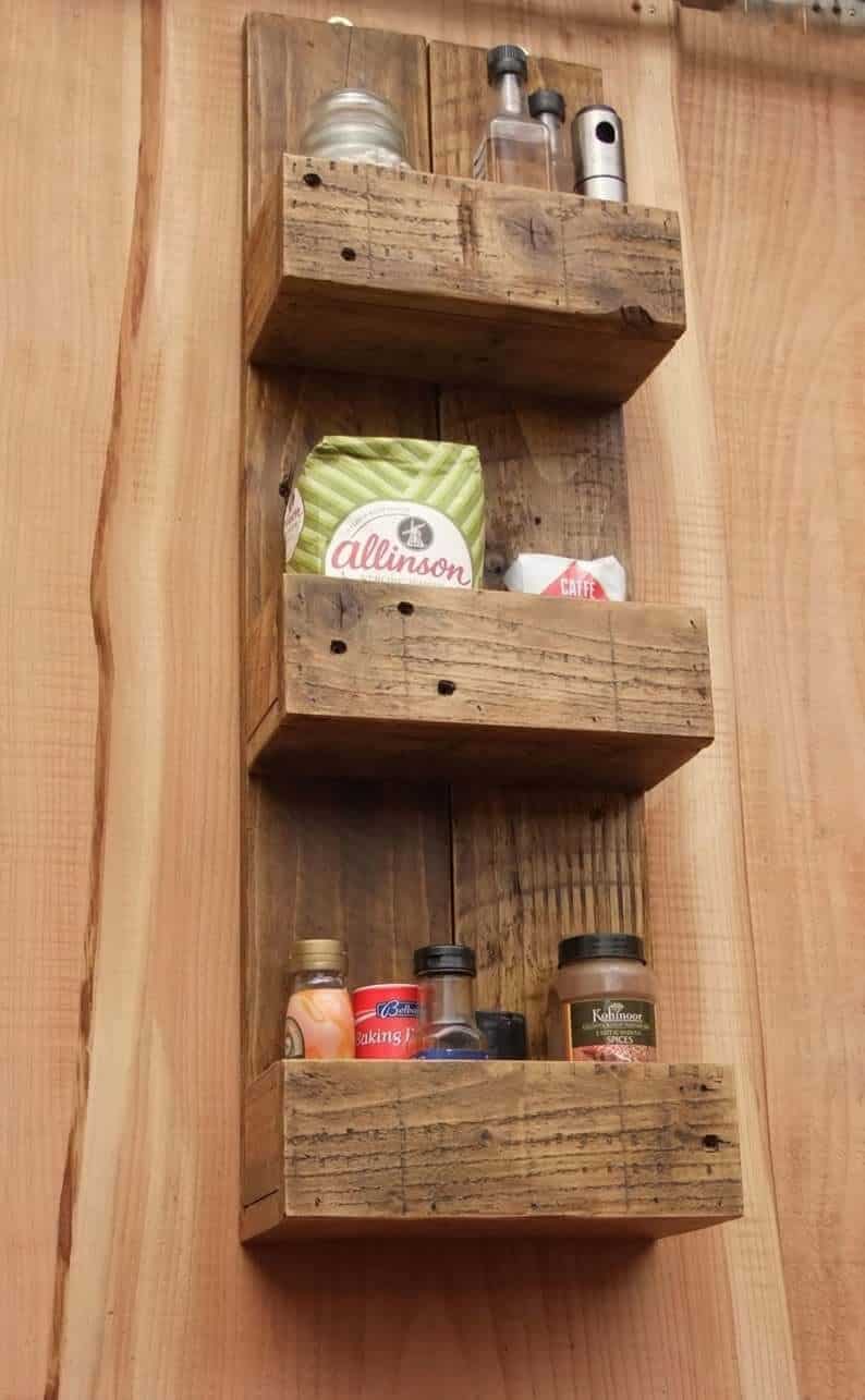 Reclaimed Wooden Home Storage Shelf