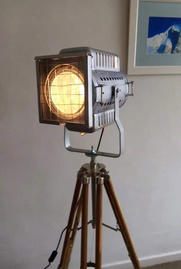 Old Fashioned Theatre Stage Light Floor Lamp