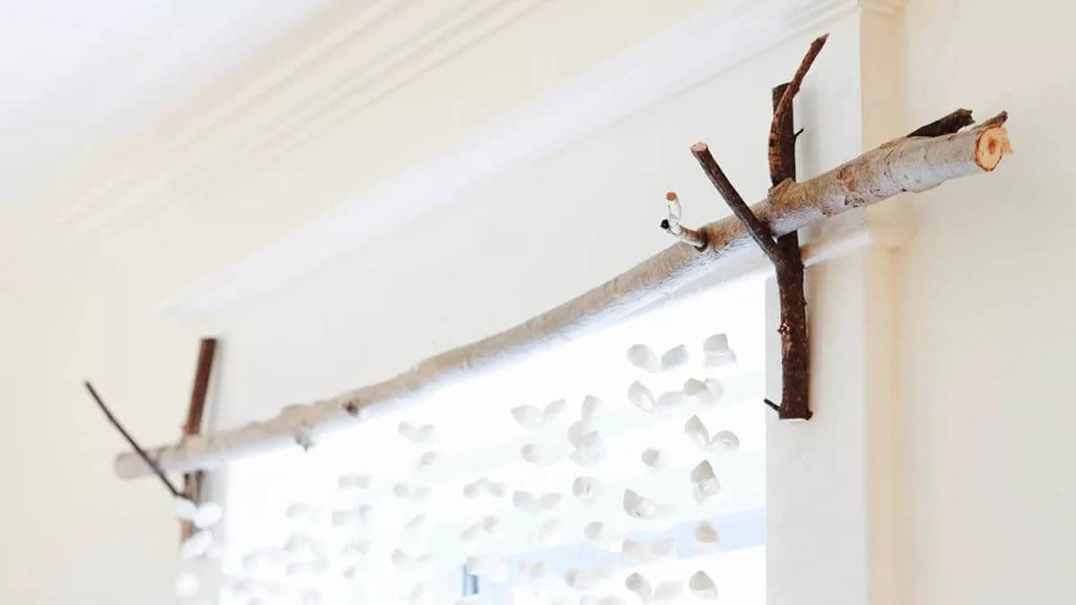 Modern Multiple Twig Curtain Rod