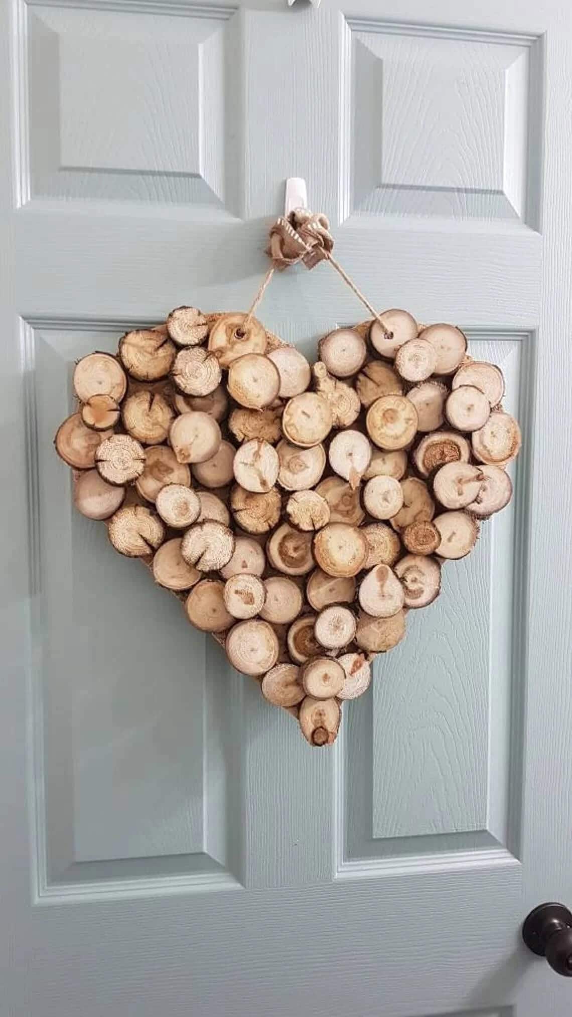 Cool Rustic Wooden Heart Wreath