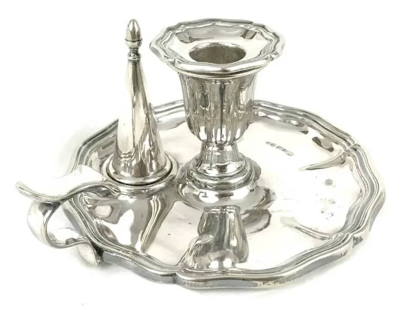 Old World Elegance with Silver Plated Chamberstick