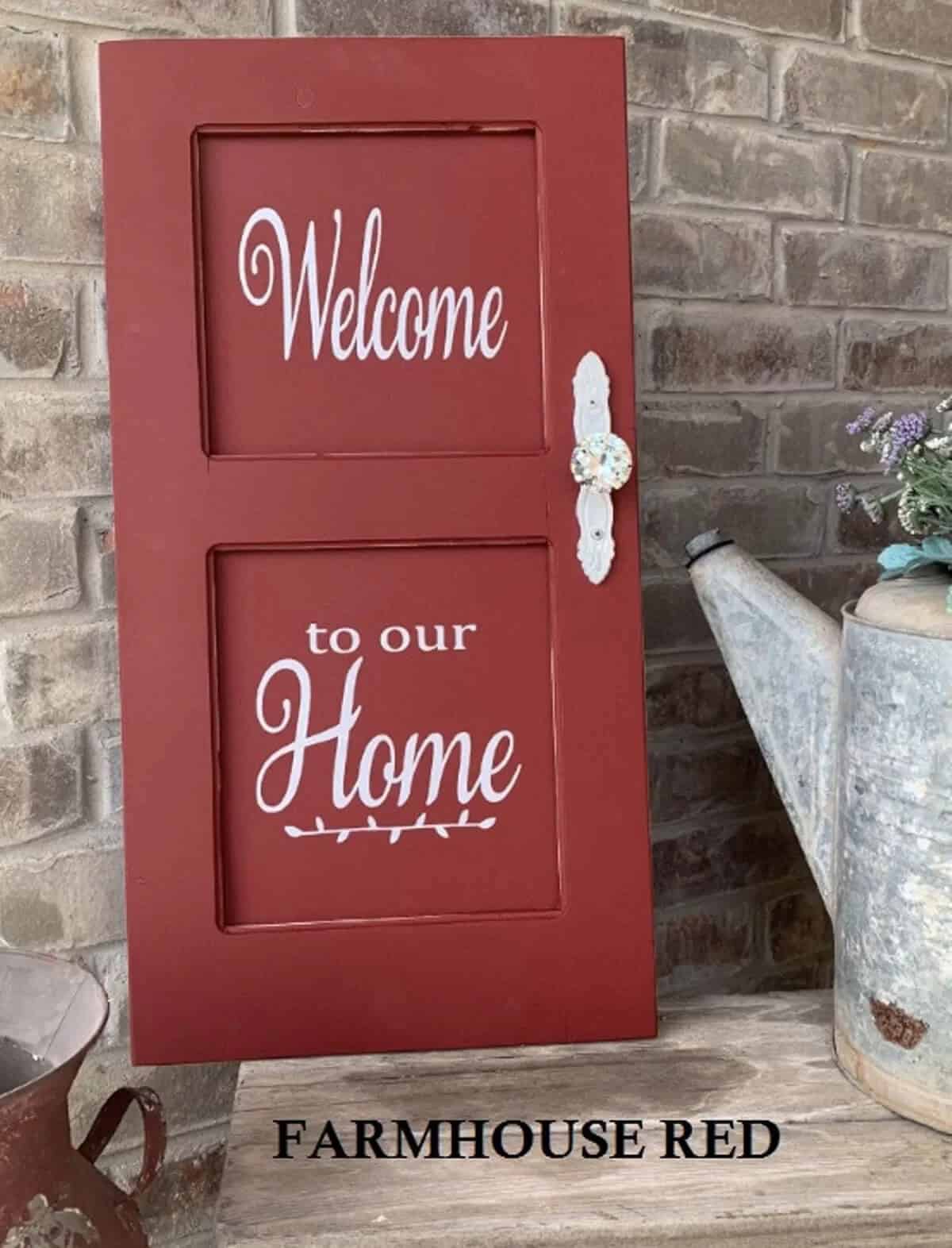 Standalone Vintage Farmhouse Door Art