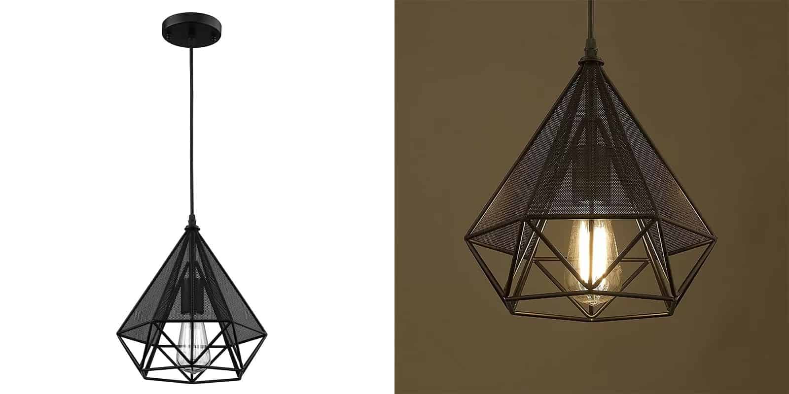 Industrial Kitchen Black Metal Lamp