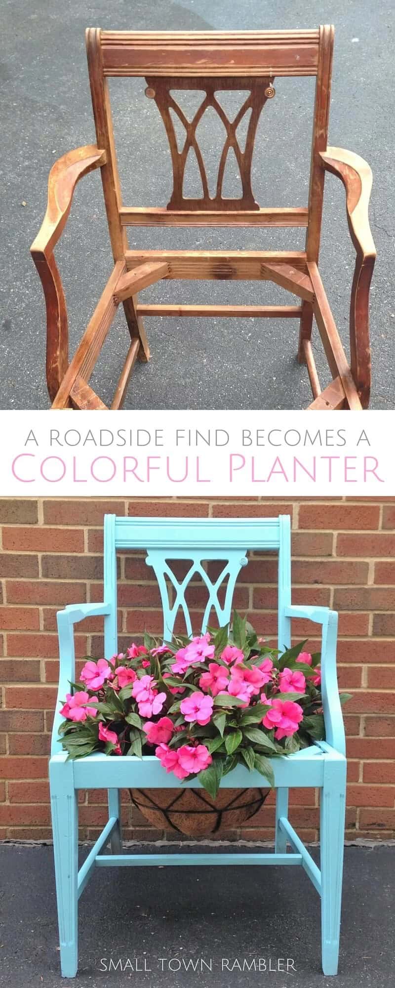 A Brightly Painted Planter for Your Garden