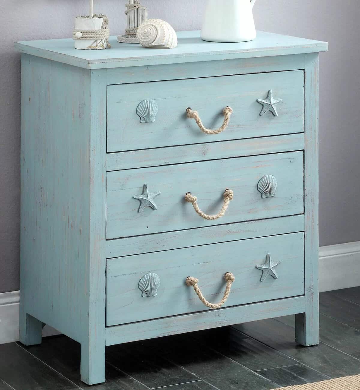 Rustic Dresser Designed for a Beach Enthusiast