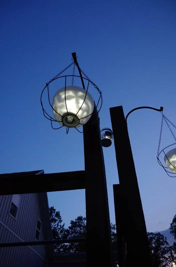 Repurposed Planters Reimagined Solar Pendant Lights