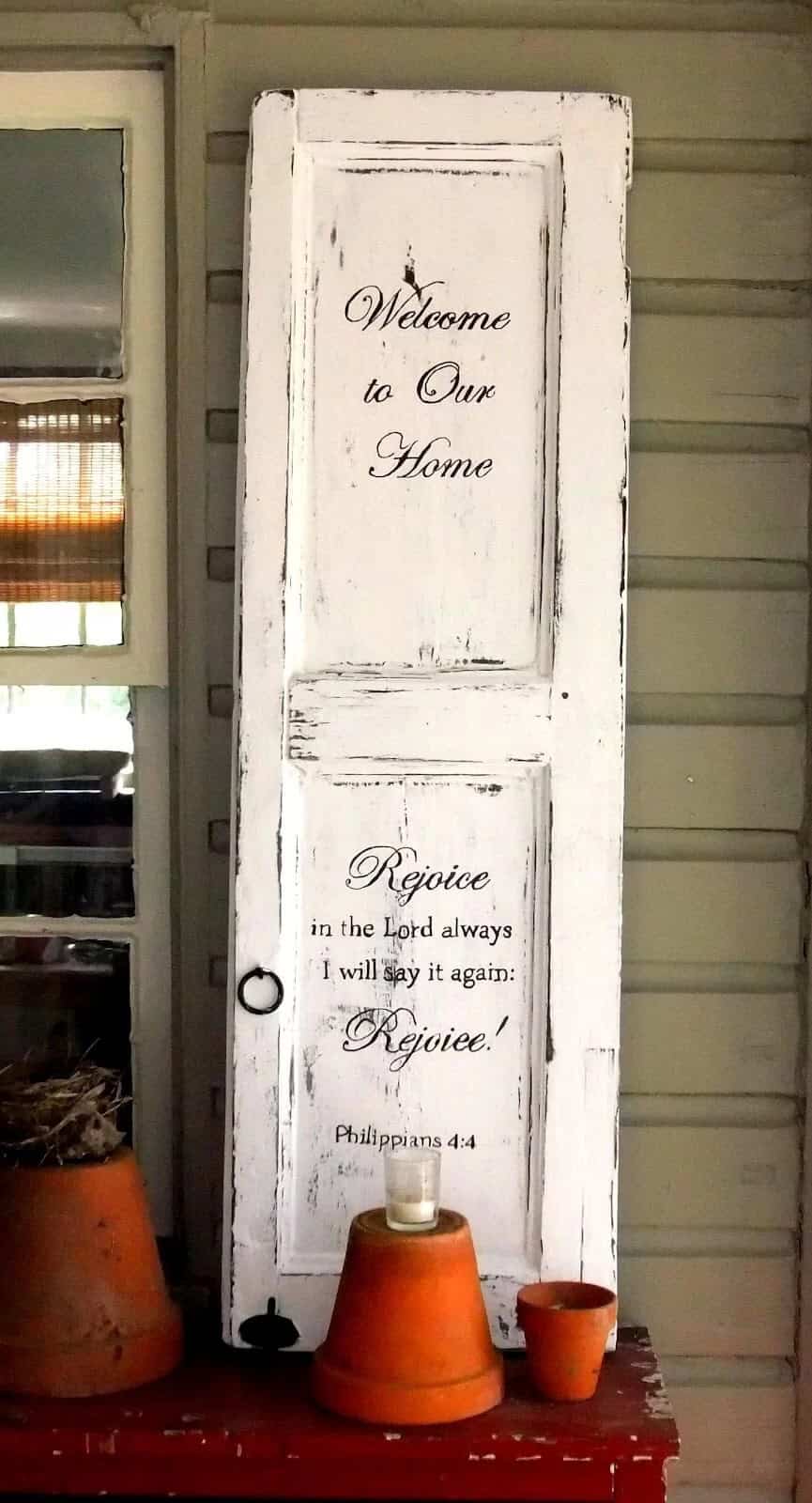 One-of-a-Kind Outdoor Welcome Sign